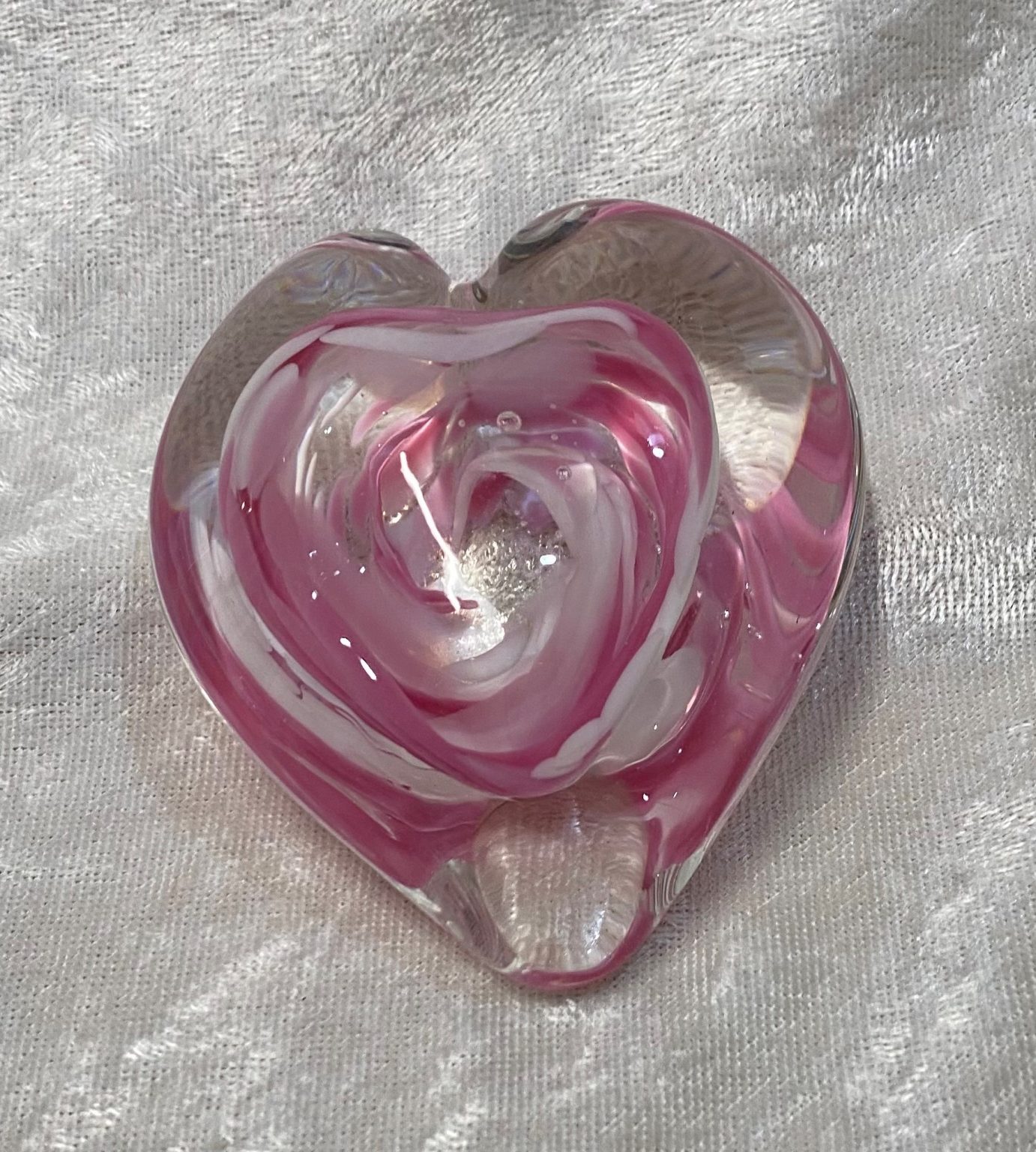 Heart Paperweight Bloom and Bark Glass Blowing Studio & Natural Farm