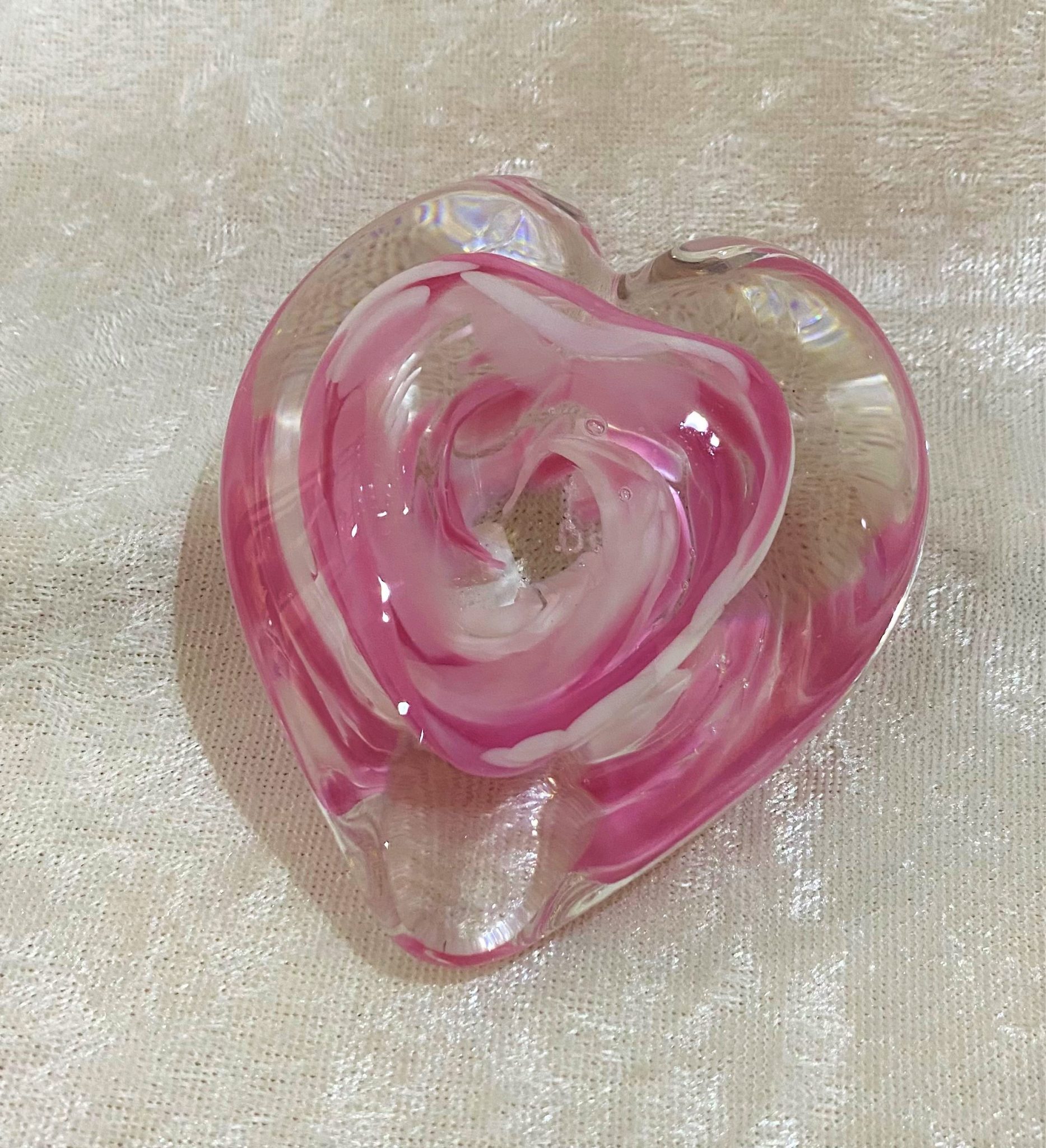 Heart Paperweight Bloom and Bark Glass Blowing Studio & Natural Farm